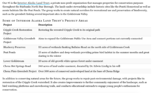 Screenshot from Ezvid's Wiki page featuring Interior Alaska Land Trust.
