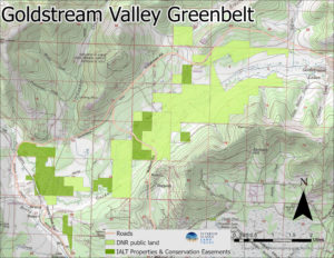 Map of Goldstream Valley Greenbelt